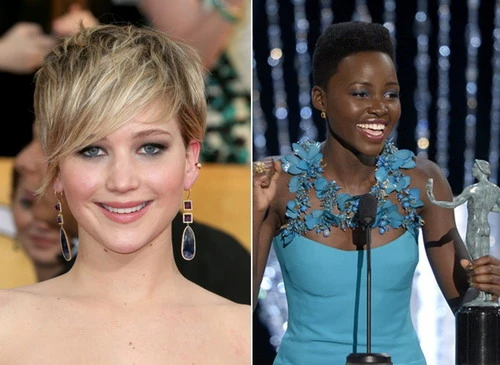 Jennifer Lawrence để tuột mất giải "Nữ diễn viên phụ xuất sắc" vào tay Lupita Nyong'o. Ảnh: Zimbio. Jennifer Lawrence để tuột mất giải
