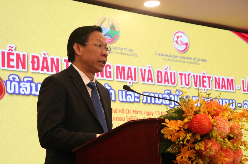Chủ tịch UBND TP.HCM Phan Văn Mãi phát biểu tại diễn đàn Chủ tịch UBND TP.HCM Phan Văn Mãi phát biểu tại diễn đàn