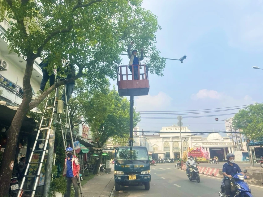 camera giám sát an ninh trật tại công an phường Tân Thới Nhất