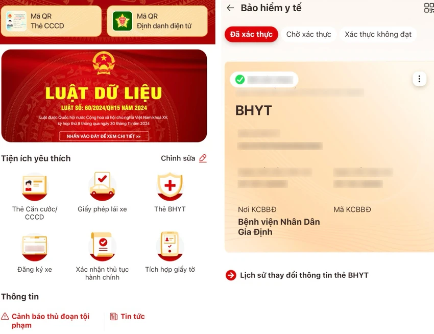 thẻ BHYT giấy