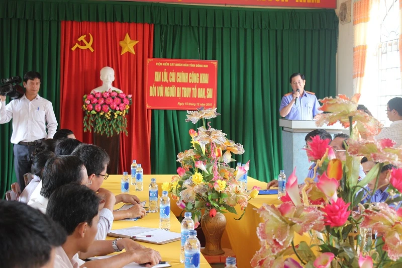 VKS Đồng Nai xin lỗi và bồi thường người bị truy tố oan ảnh 2 VKS Đồng Nai xin lỗi và bồi thường người bị truy tố oan ảnh 2