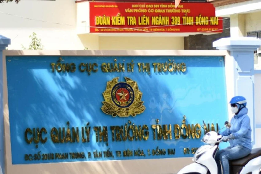 Cục Quản lý thị trưởng tỉnh Đồng Nai. Ảnh: VH
