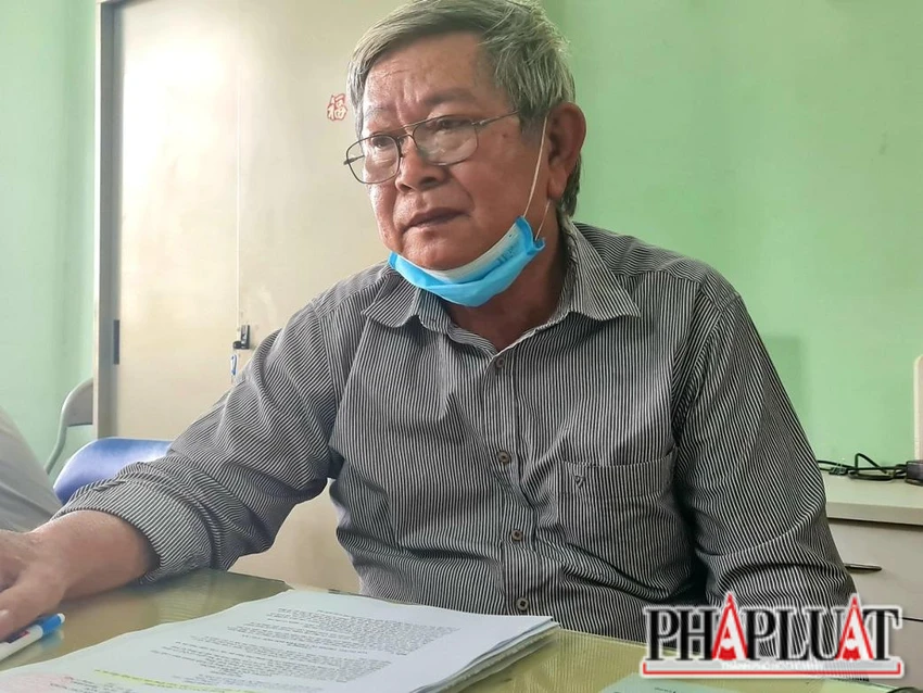 Ông Phan Văn Thành, Giám đốc HTX Gò Me cho rằng Kết luận của Thanh tra tỉnh không chính xác. Ảnh: VH Ông Phan Văn Thành, Giám đốc HTX Gò Me cho rằng Kết luận của Thanh tra tỉnh không chính xác. Ảnh: VH