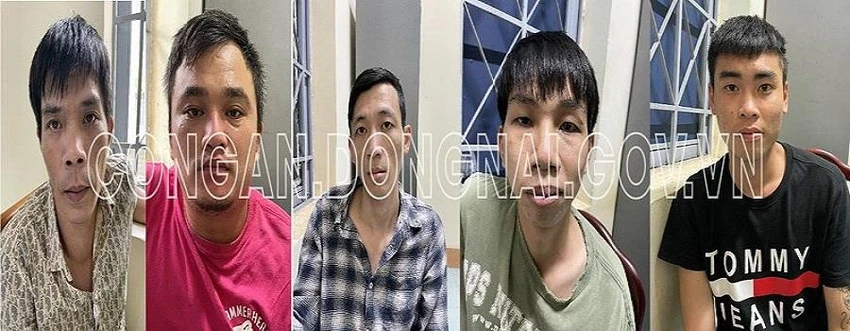 Các nghi can bị bắt giữ. Ảnh: CAĐN