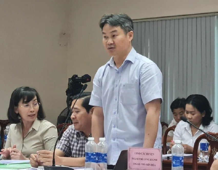 Phó giám đốc Sở Công thương tỉnh Đồng Nai Nguyễn Trí Phương thông tin về sai phạm tại Cụm công nghiệp Phước Tân. Ảnh: VH. Phó giám đốc Sở Công thương tỉnh Đồng Nai Nguyễn Trí Phương thông tin về sai phạm tại Cụm công nghiệp Phước Tân. Ảnh: VH.