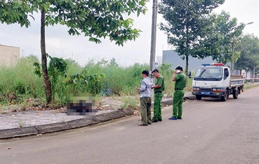 Hiện trường nơi phát hiện thi thể người đàn ông bị cháy. Ảnh: CTV. Hiện trường nơi phát hiện thi thể người đàn ông bị cháy. Ảnh: CTV.