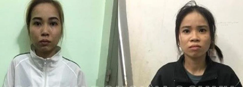 Hai chị em Lan và Bích. Ảnh: CAĐN.