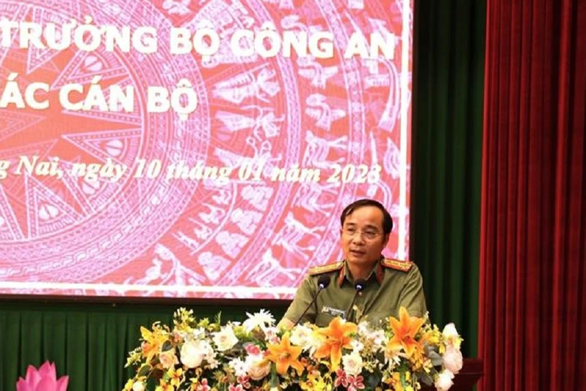 Đại tá Nguyễn Xuân Thao phát biểu tại buổi lễ. Ảnh: CAĐN. Đại tá Nguyễn Xuân Thao phát biểu tại buổi lễ. Ảnh: CAĐN.