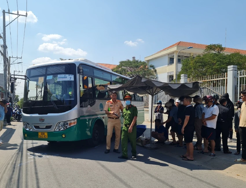 Hiện trường vụ tai nạn thương tâm. Ảnh: VH Hiện trường vụ tai nạn thương tâm. Ảnh: VH