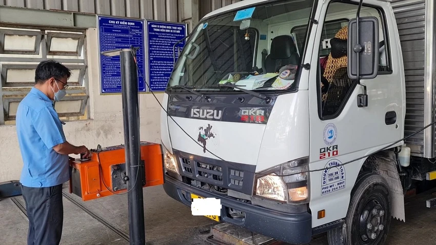Hiện trên địa bàn tỉnh Đồng Nai có 4 Trung tâm Đăng kiểm xe cơ giới hoạt động. Ảnh: VH.