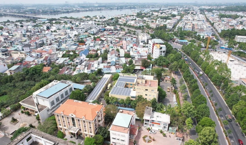 Một góc của TP Biên Hòa. Ảnh: VH. Một góc của TP Biên Hòa. Ảnh: VH.