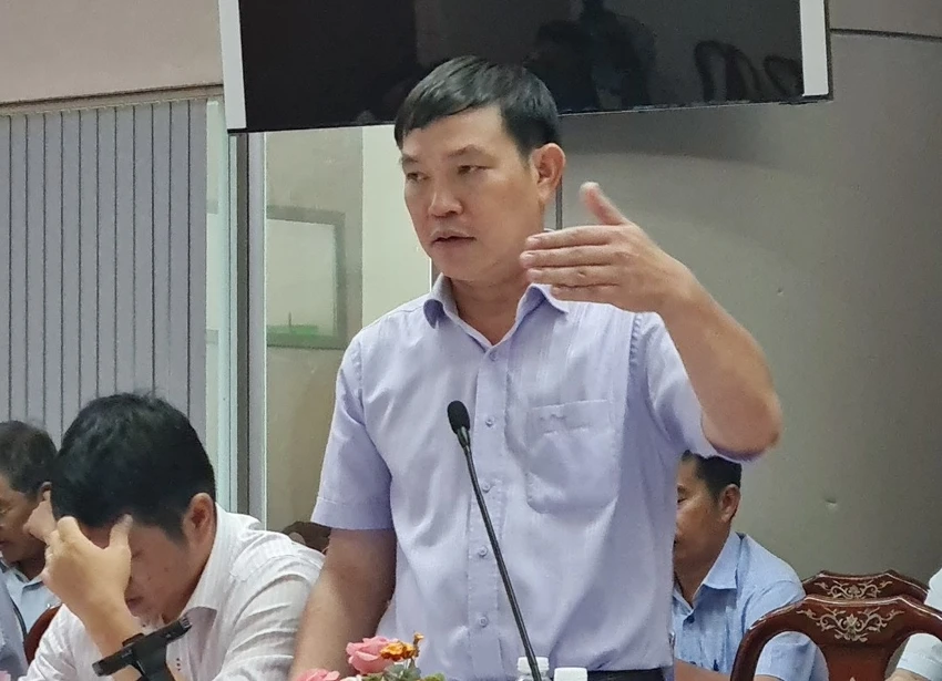 Ông Nguyễn Bôn, Phó giám đốc Sở GTVT tỉnh Đồng Nai, nói về dự án xây cầu Cát Lái. Ảnh: VH Ông Nguyễn Bôn, Phó giám đốc Sở GTVT tỉnh Đồng Nai, nói về dự án xây cầu Cát Lái. Ảnh: VH