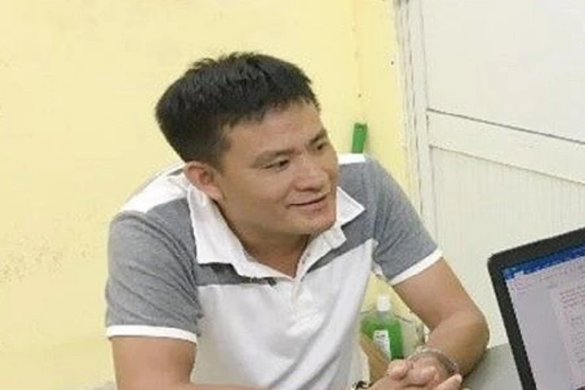 Nguyễn Đức Nhuần tại cơ quan công an. Ảnh: CAĐN Nguyễn Đức Nhuần tại cơ quan công an. Ảnh: CAĐN