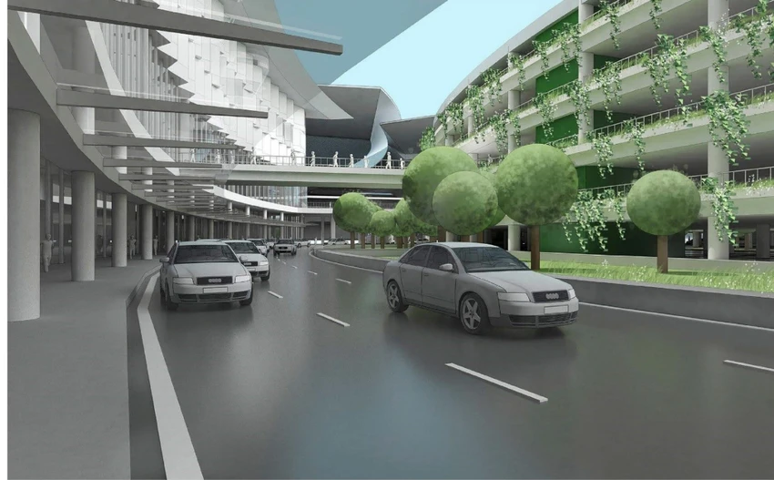 Khu vực nhà để xe 4 tầng hiện đại của sân bay. Ảnh: ACV. Khu vực nhà để xe 4 tầng hiện đại của sân bay. Ảnh: ACV.