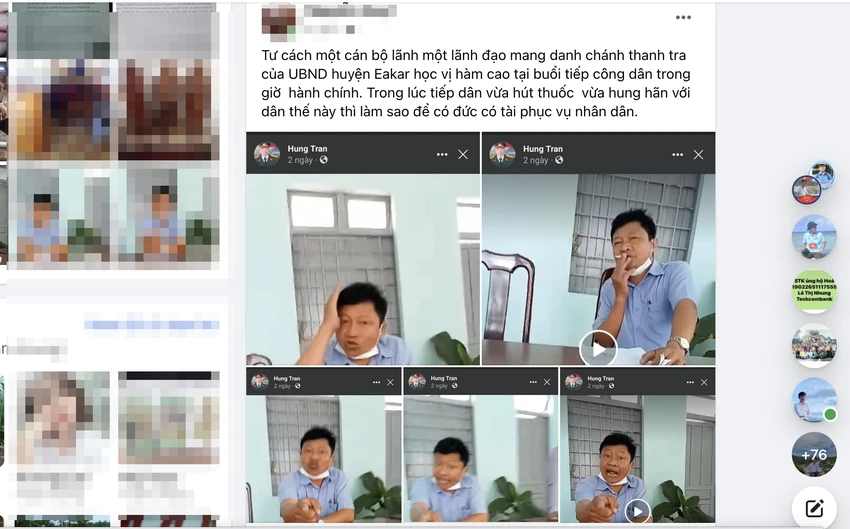 Tài khoản Facebook đăng thông tin về ông Dương. Ảnh: Facebook cá nhân Tài khoản Facebook đăng thông tin về ông Dương. Ảnh: Facebook cá nhân