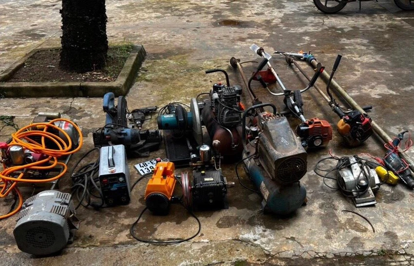 Nhiều tang vật bị trộm cắp ở huyện Đắk Mil. Ảnh: LX Nhiều tang vật bị trộm cắp ở huyện Đắk Mil. Ảnh: LX