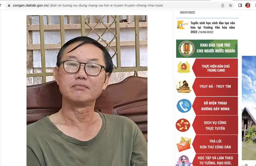 Đặng Đăng Phước. Ảnh: Công an tỉnh Đắk Lắk Đặng Đăng Phước. Ảnh: Công an tỉnh Đắk Lắk