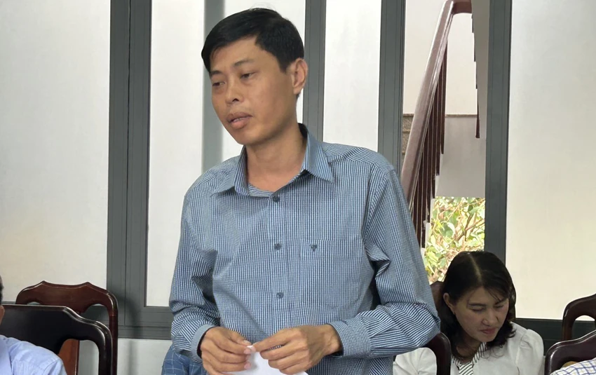 Ông Nguyễn Văn Hợp thông tin tại Hội nghị Giao ban báo chí. Ảnh: VŨ LONG