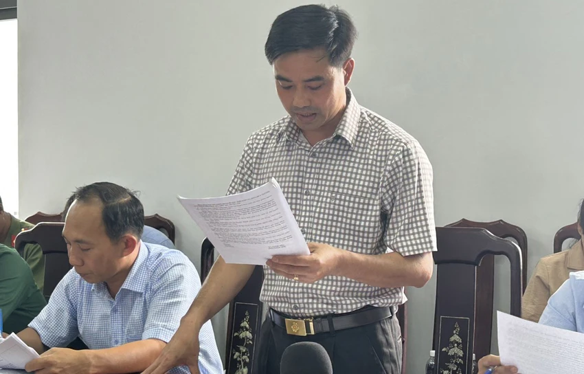 Ông Hoàng Viết Nam cung cấp thông tin tại hội nghị. Ảnh: VŨ LONG