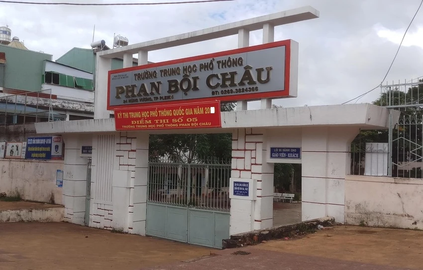 Trường THPT Phan Bội Châu. Ảnh: AX Trường THPT Phan Bội Châu. Ảnh: AX