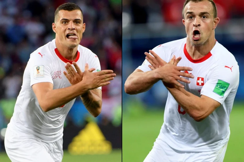 FIFA điều tra thông điệp chính trị 2 cầu thủ Thụy Sĩ ảnh 1 FIFA điều tra thông điệp chính trị 2 cầu thủ Thụy Sĩ ảnh 1