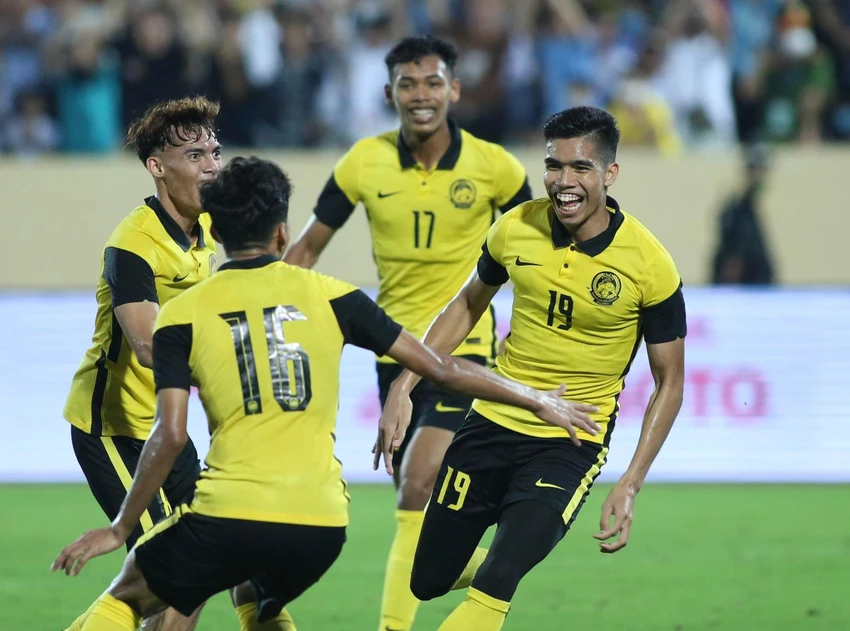 Malaysia....đang chiếm vị trí ngôi nhất bảng B. Ảnh: A.PHƯƠNG Malaysia....đang chiếm vị trí ngôi nhất bảng B. Ảnh: A.PHƯƠNG