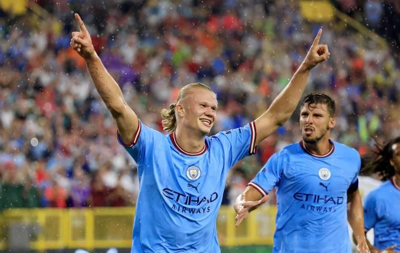 Haaland ghi bàn duy nhất trận giúp Man. City thắng "Hùm xám" 1-0. Nếu còn khoác áo Borussia Dortmund, Haaland và đồng đội dễ gì đánh bại "Hùm xám" Bayern.