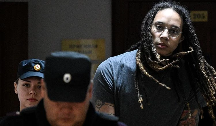 Brittney Griner đang suy sụp khi bị tuyên 9,5 năm tù giam tại Nga. Ảnh: S.E Brittney Griner đang suy sụp khi bị tuyên 9,5 năm tù giam tại Nga. Ảnh: S.E