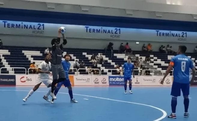Sahako (xanh) khó nhọc đánh bại Ramelau 2-0. Ảnh: AFF Sahako (xanh) khó nhọc đánh bại Ramelau 2-0. Ảnh: AFF