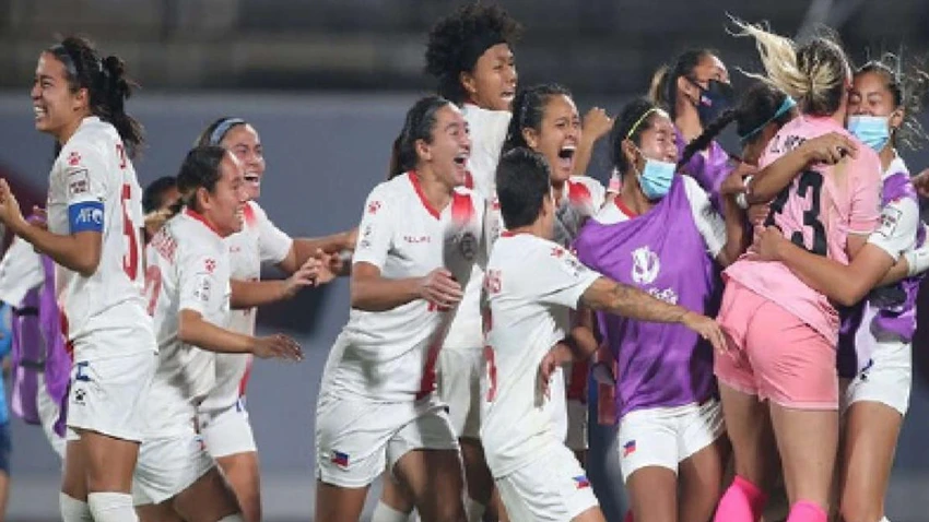 Tuyển Philippines từng đánh bại VN 4-0 ở bán kết và Thái Lan 3-0 ở chung kết để lên ngôi vô địch AFF Cup 2022 hồi tháng 7 qua. Ảnh: AFF