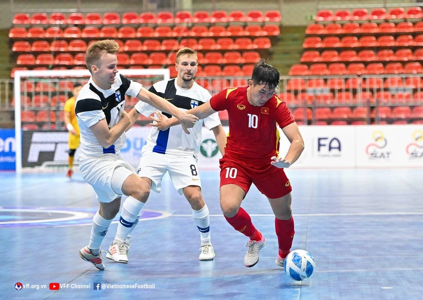 Chiều 12-9, VN thua Phần Lan 2-4. Ảnh: VFF Chiều 12-9, VN thua Phần Lan 2-4. Ảnh: VFF