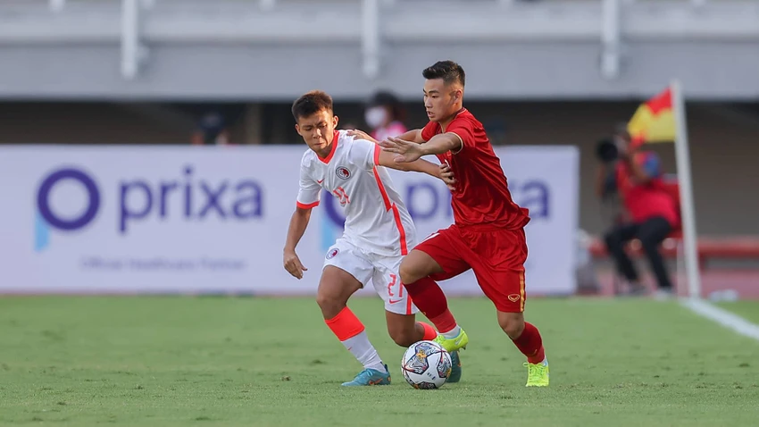 U-20 Hong Kong (trắng) chưa phải là đối thủ của U-20 VN. Ảnh: Bongdaplus. U-20 Hong Kong (trắng) chưa phải là đối thủ của U-20 VN. Ảnh: Bongdaplus.