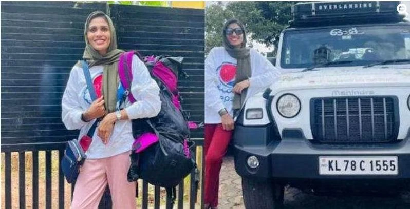 Bà mẹ năm con Naaji Noushi cùng "ngựa chiến" Mahindra. Ảnh: I.T