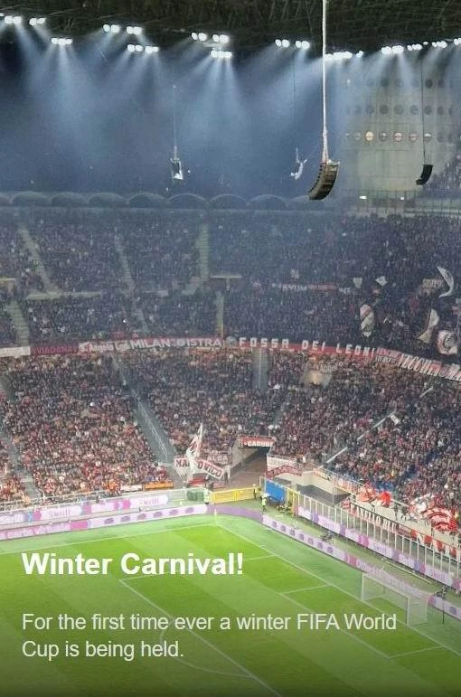Qatar là quốc gia đầu tiên ở Trung Đông, của thế giới Ả Rập làm chủ nhà World Cup và Qatar là đội tuyển thứ 80 góp mặt trong lịch sử các VCK World Cup. Qatar là quốc gia đầu tiên ở Trung Đông, của thế giới Ả Rập làm chủ nhà World Cup và Qatar là đội tuyển thứ 80 góp mặt trong lịch sử các VCK World Cup.