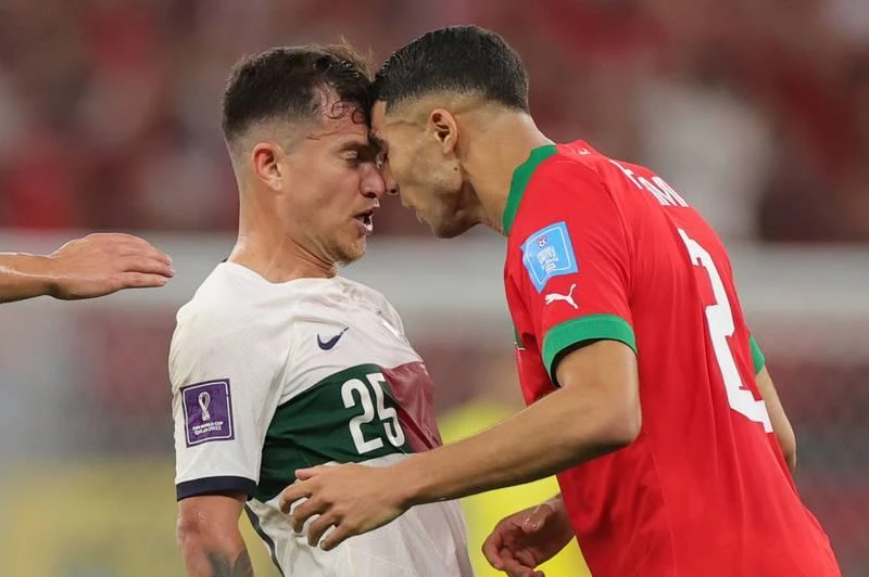 Hakimi liệu có nóng tính và cư xử như thế này với Mbappe? Ảnh: Getty Hakimi liệu có nóng tính và cư xử như thế này với Mbappe? Ảnh: Getty