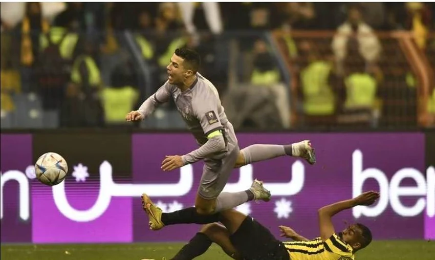 Ronaldo tiếp tục nỗ lực nhưng vẫn không có bàn thắng ở trận ra quân thứ hai trong màu áo Al Nassr. Ảnh: Getty