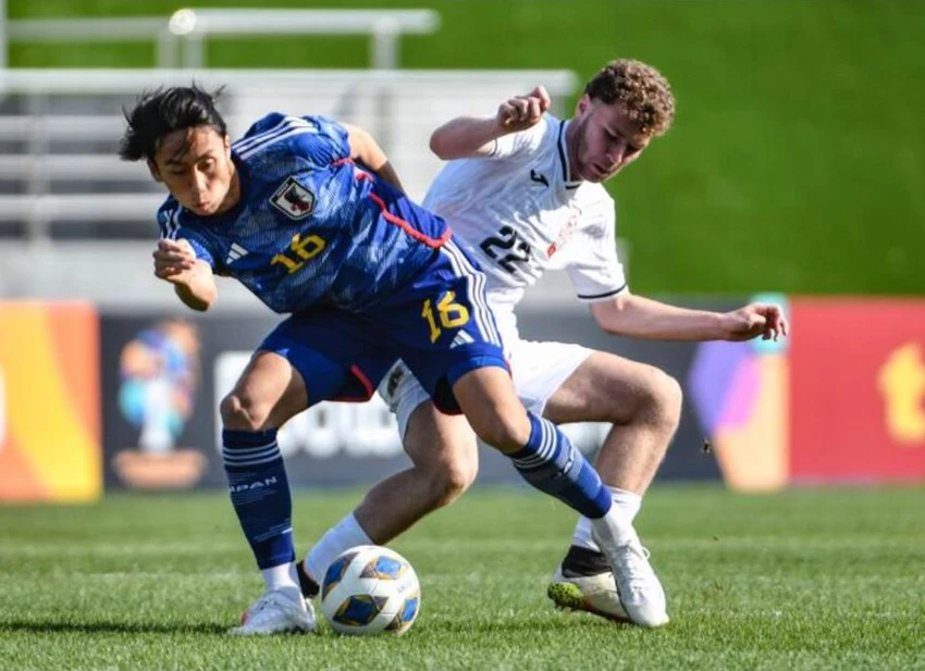 Nhật Bản đánh bại Kyrgyzstan 3-0 và duy trì ngôi đầu bảng D. Ảnh: AFC Nhật Bản đánh bại Kyrgyzstan 3-0 và duy trì ngôi đầu bảng D. Ảnh: AFC