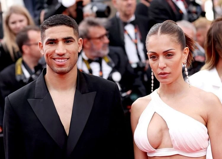 Abouk làm sao "khoan thủng" được trung vệ Hakimi? Ảnh: Getty