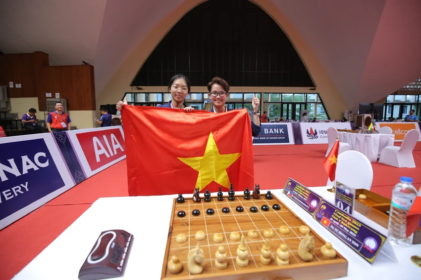 Thảo và Ân sẽ mang lại may mắn cho đoàn thể thao Việt Nam qua tấm HCV đầu tiên. Ảnh: A.PHƯƠNG Thảo và Ân sẽ mang lại may mắn cho đoàn thể thao Việt Nam qua tấm HCV đầu tiên. Ảnh: A.PHƯƠNG
