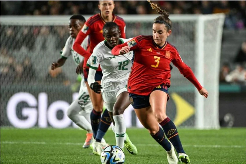 Tây Ban Nha trong trận thắng Zambia 5-0 chiều 26-7. Ảnh: FIFA Tây Ban Nha trong trận thắng Zambia 5-0 chiều 26-7. Ảnh: FIFA