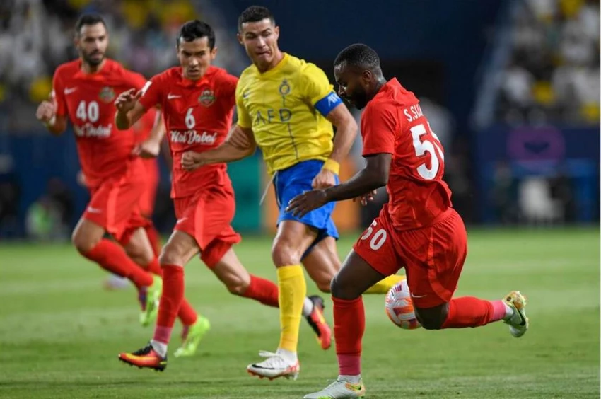 Ronaldo cũng bị "khoá chặt" không thể ghi bàn được. Ảnh: AFC Ronaldo cũng bị "khoá chặt" không thể ghi bàn được. Ảnh: AFC