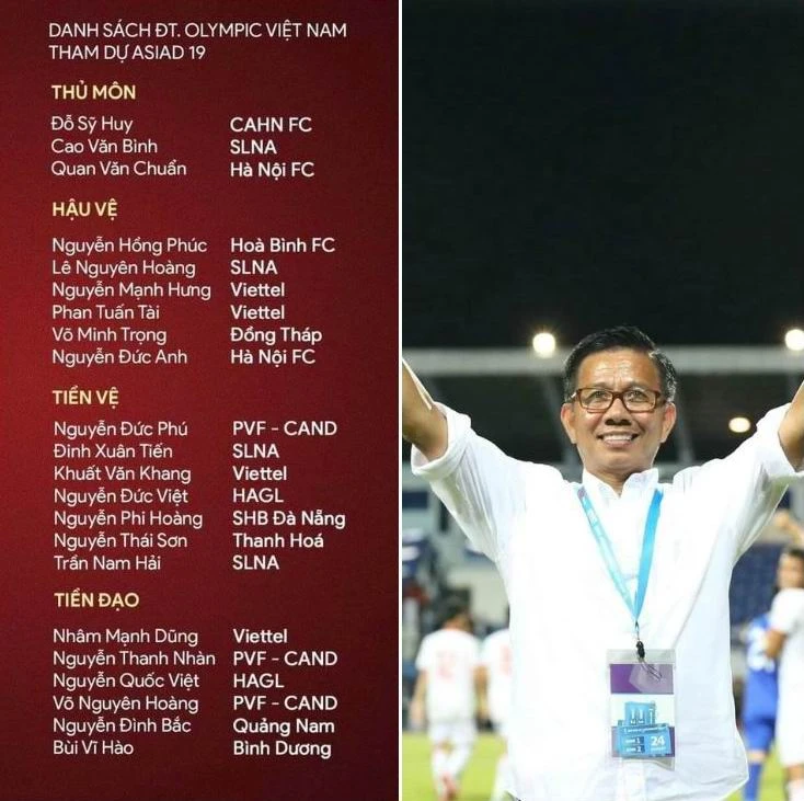 Nỗi niềm của HLV Hoàng Anh Tuấn khi công bố danh sách Olympic VN đá Asiad 19 ảnh 2 Nỗi niềm của HLV Hoàng Anh Tuấn khi công bố danh sách Olympic VN đá Asiad 19 ảnh 2