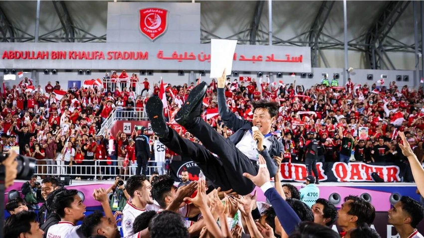 Loại Hàn Quốc vào tranh chấp vé đi Olympic, Indonesia như thể vô địch châu Á rồi. Ảnh: AFC