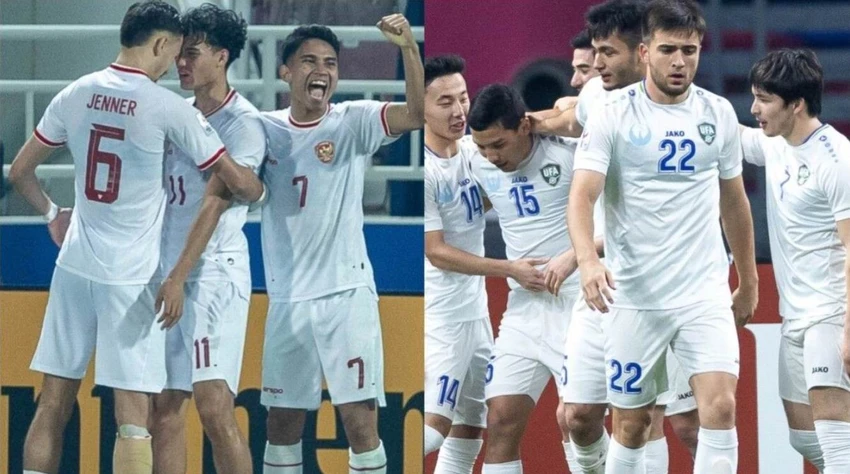 Uzbekistan (phải) sẽ 'kiểm tra' đẳng cấp và bản lĩnh của Indonesia. Ảnh: AFC