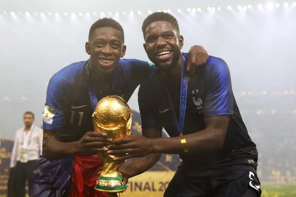 Nhà vô địch World Cup Samuel Umtiti chia tay sân cỏ ở tuổi 31. Ảnh:X/Barcelona