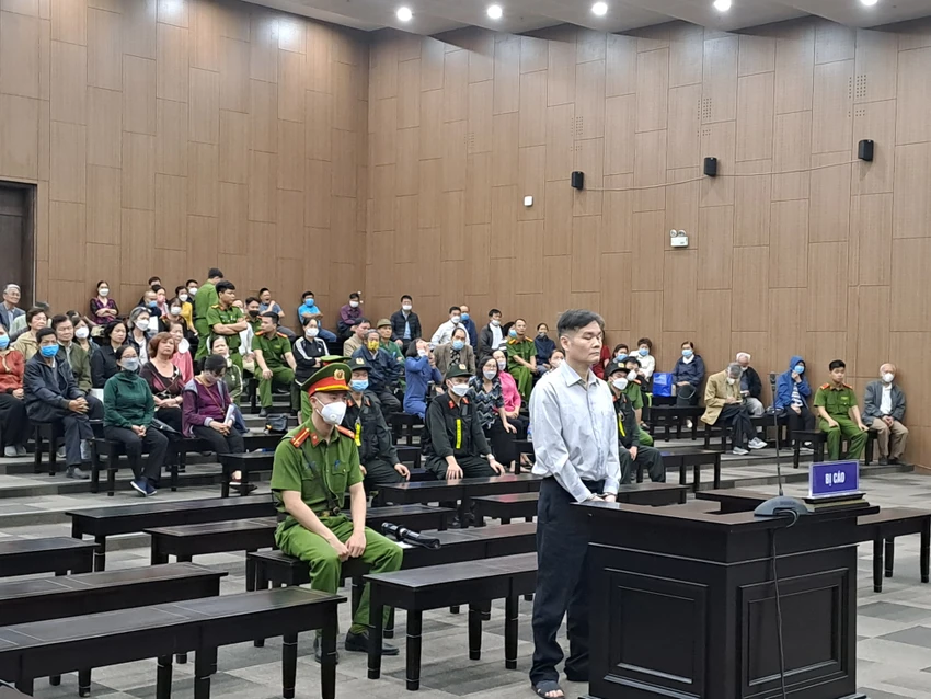 Bị cáo Phạm Thanh Hải nghe tuyên án. Ảnh: BT Bị cáo Phạm Thanh Hải nghe tuyên án. Ảnh: BT