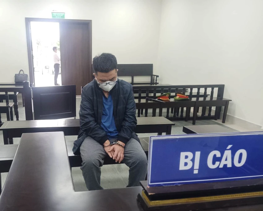Bị cáo Trần Văn Hội tại phiên tòa. Ảnh: BT