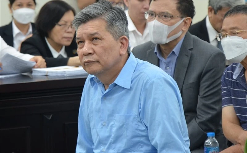 Bị cáo Trần Ngọc Hà trong phiên tòa sơ thẩm năm 2022. Ảnh: CTV Bị cáo Trần Ngọc Hà trong phiên tòa sơ thẩm năm 2022. Ảnh: CTV