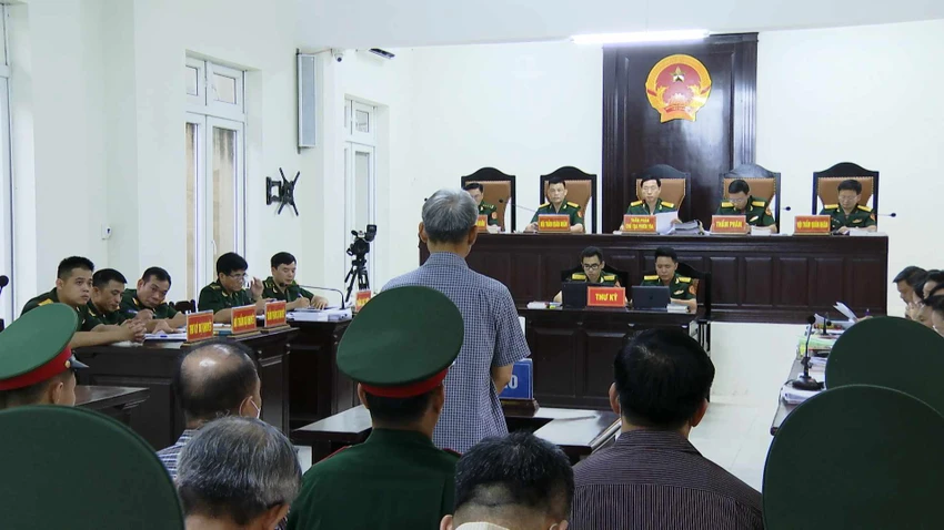 Toàn cảnh phiên tòa. Ảnh: TTX Toàn cảnh phiên tòa. Ảnh: TTX