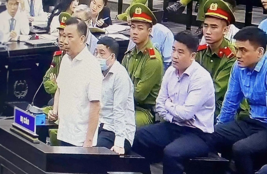 Cựu Phó Chủ tịch Hà Nội Chử Xuân Dũng tại phiên tòa.
